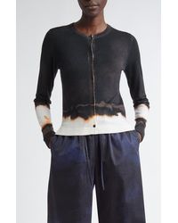 Jason Wu - Burned Stripe Merino Wool Cardigan - Lyst