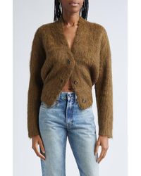 R13 - Split Hem Rib Alpaca & Wool Blend Cardigan - Lyst