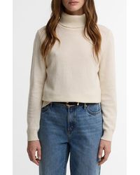 Barbour - Pendle Elbow Patch Wool & Cotton Turtleneck Sweater - Lyst