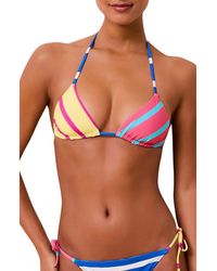 Solid & Striped - The Iris Reversible Triangle Bikini Top - Lyst