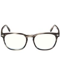 Tom Ford - 53Mm Square Light Blocking Glasses - Lyst