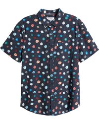 Original Penguin - Floral Short Sleeve Stretch Button-down Shirt - Lyst