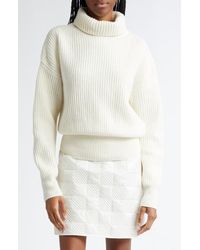 Moncler - Rib Virgin Wool Turtleneck Sweater - Lyst