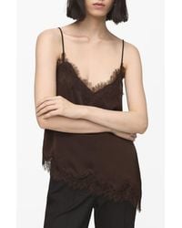 Mango - Tity Lace Trim Camisole - Lyst