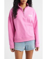 Rip Curl - Surf Puff Logo Quarter Zip Sweatshirt - Lyst