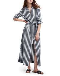 Barbour - Annalise Stripe Long Sleeve Shirtdress - Lyst