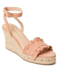Jack Rogers - Rozette Ruffle Espadrille Ankle Strap Platform Wedge Sandal - Lyst