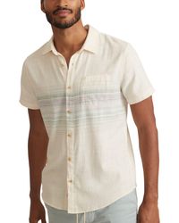 Marine Layer - Selvage Stretch Short Sleeve Camp Shirt - Lyst