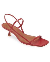 Reformation - Serenity Bare Kitten Heel Sandal - Lyst