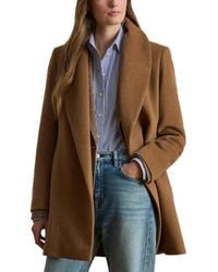 Ralph Lauren - Wool Blend Wrap Coat - Lyst