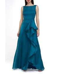 JS Collections - Nikita Cascade Ruffle Organza Gown - Lyst