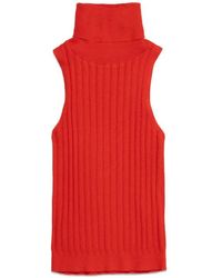 DELUC - Ben Sleeveless Turtleneck Sweater - Lyst