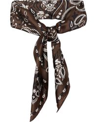 Sandro - Silk Bandana Print Scarf - Lyst