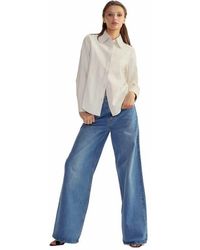 Cynthia Rowley - Leather Button Up Shirt - Lyst