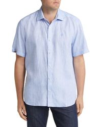 North Sails - Short Sleeve Linen Button-up Shirt - Lyst