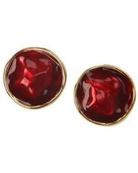 Retro Chic - Enamel Ripple Earrings - Lyst
