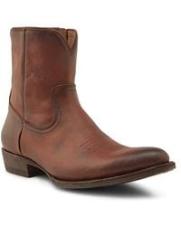 Frye - Austin Inside Zip Western Boot - Lyst