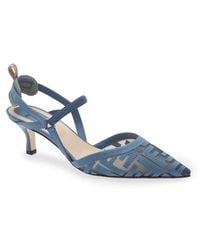 Fendi - Colibrì Lite Kitten Heel Slingback Pump - Lyst