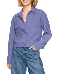 Susana Monaco - Pebble Weave Button-Up Jacket - Lyst