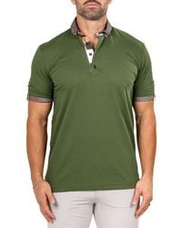 Maceoo - Newton Marthyr0033 Button-Down Piqué Polo - Lyst