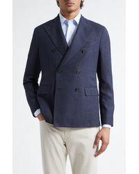 Boglioli - Dover Double Breasted Wool Jacket - Lyst