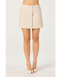 Astr - Cailey Button-Up Skirt - Lyst