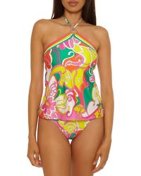 Trina Turk - Elara Reversible High-Neck Tankini Top - Lyst
