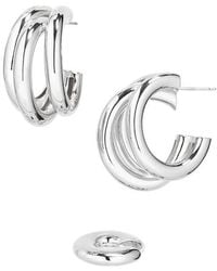 Rabanne - Triple Loop Hoop Earrings & Ear Cuff Set - Lyst