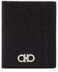Ferragamo - Revival Gancio Leather Card Case - Lyst
