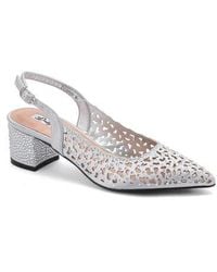 Lady Couture - Rhinestone Block Heel Slingbackpump - Lyst