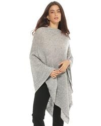 Monticelli Cashmere - Pure Cashmere Textured Knit Poncho - Lyst