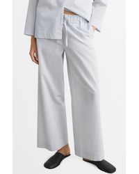 Mango - Stripe Cotton Blend Pajama Pants - Lyst