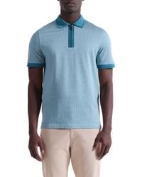 Bugatchi - Quarter Zip Polo - Lyst