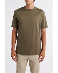Aurélien - Aur1 Solid Cotton T-Shirt - Lyst