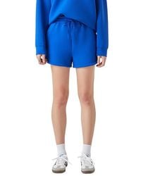 Grey Lab - Tie Waist Scuba Knit Shorts - Lyst