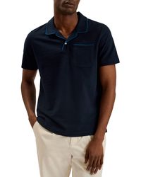 Ted Baker - Paisel Piped Cotton Polo - Lyst