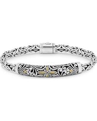DEVATA - Bali Filigree With Borobudur Oval 5Mm Chain Bracelet - Lyst