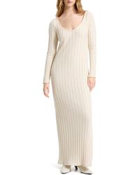 MARCELLA - Penelope Long Sleeve Sweater Dress - Lyst