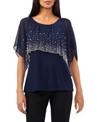 Chaus - Beaded Cold Shoulder Top - Lyst