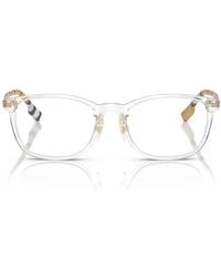 Burberry - 53Mm Rectangular Optical Glasses - Lyst