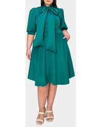 L I V D - Carina Donna Fit & Flare Midi Dress - Lyst