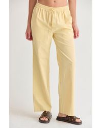 Crescent - Textured Striped Drawstring Pants - Lyst