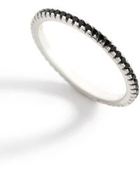 Mint & Lily - Cubic Zirconia Eternity Stacking Ring - Lyst