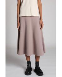 Moncler - Wool Blend Midi Sweater Skirt - Lyst