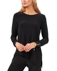 Chaus - Button Sleeve Asymmetrical Top - Lyst