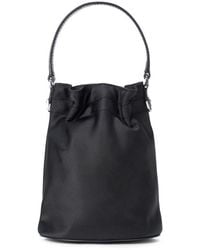 STAUD - Lila Satin Mini Bucket Bag - Lyst