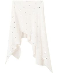 Mango - Sequin Asymmetric Skirt - Lyst