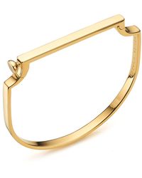 Monica Vinader - Engravable Signature Thin Bangle - Lyst