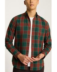 Bonobos - Everyday Slim Fit Plaid Cotton Stretch Flannel Button-Down Shirt - Lyst
