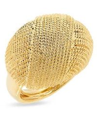Kenneth Jay Lane - Textured Knot Adjustable Cocktail Ring - Lyst
